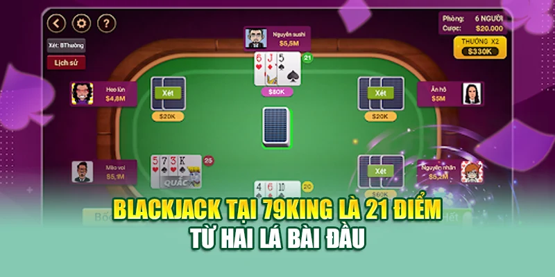Cách Tính Điểm Xì Dách Tại 79King Dễ Hiểu Và Chính Xác 3 Blackjack tại 79King là 21 điểm từ hai lá bài đầu
